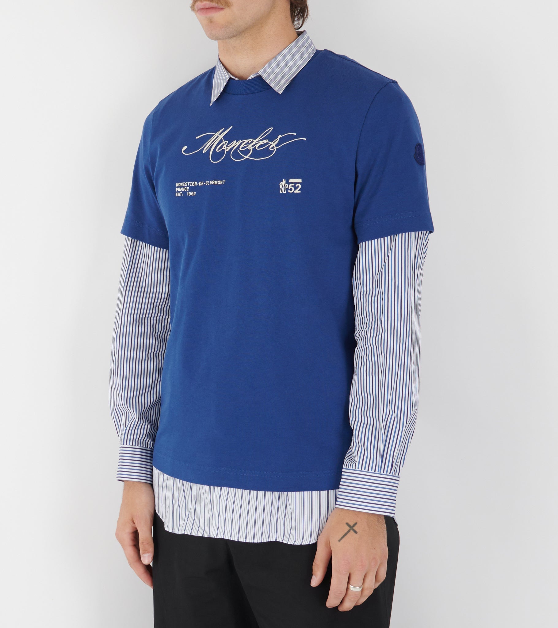 Embroidered Logo T-Shirt Blue