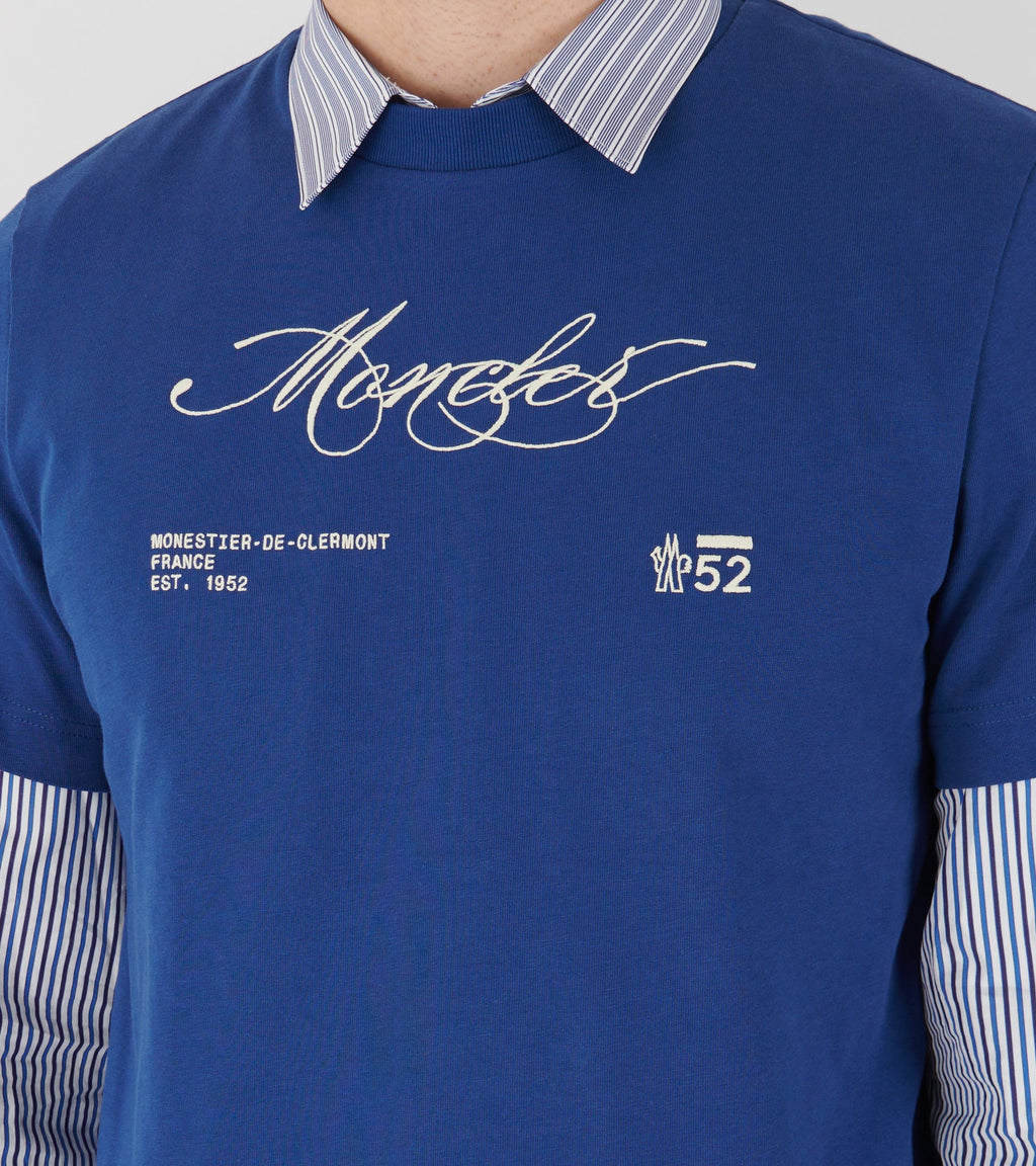 Embroidered Logo T-Shirt Blue