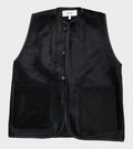 Hair On Leather Hide River Vest Black
