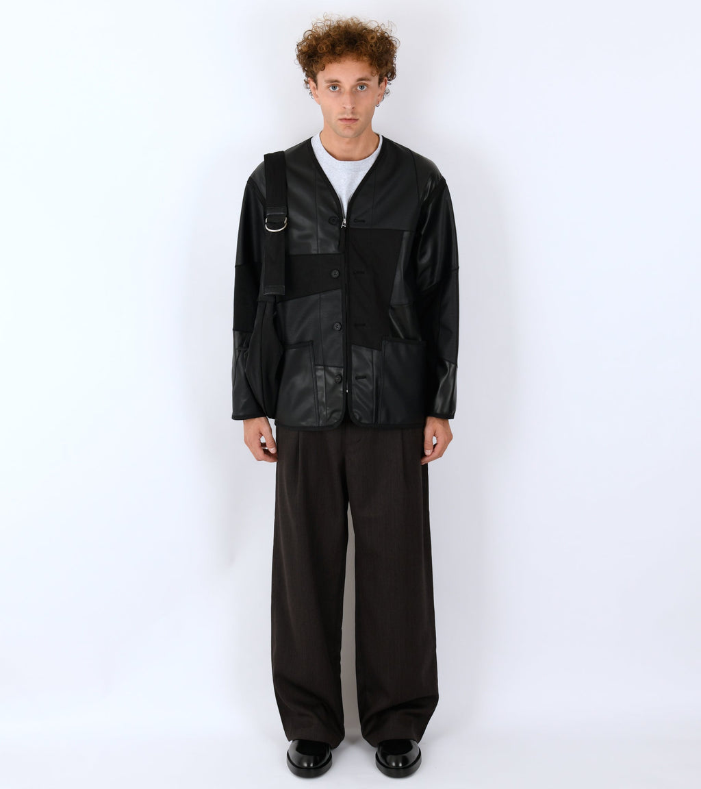 Patchwork Jacket Black