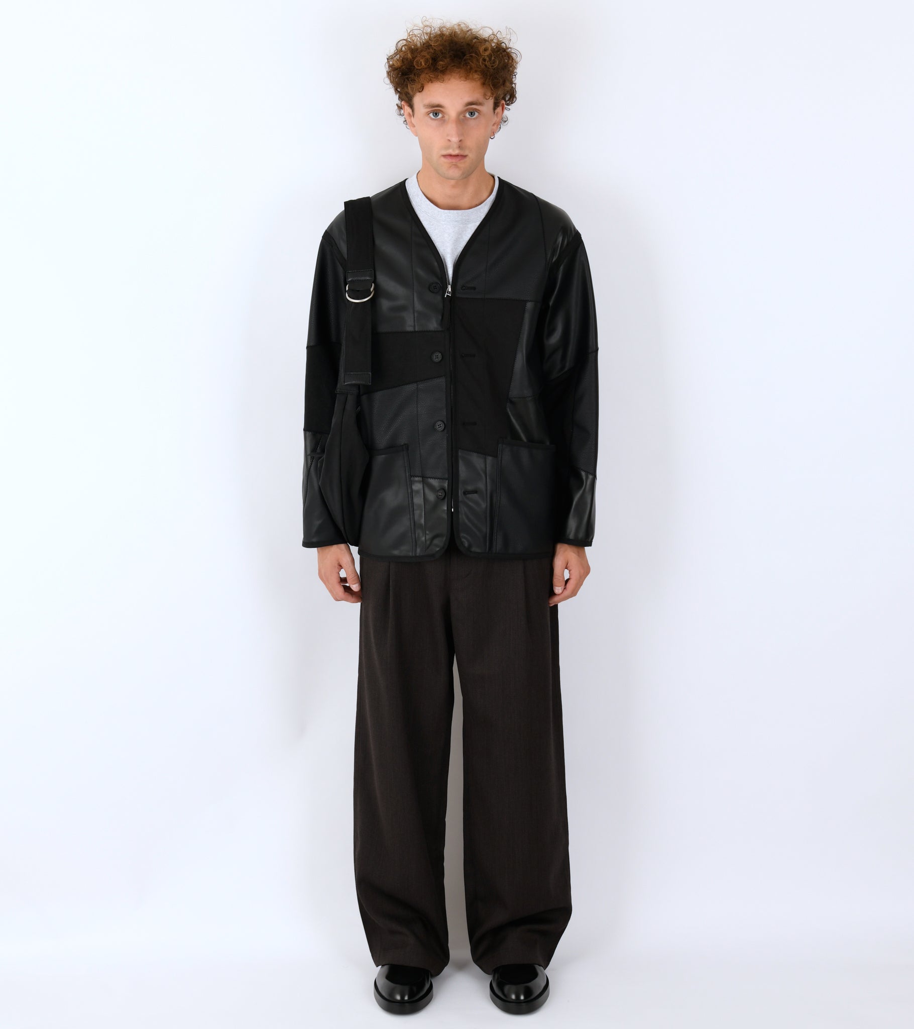 Patchwork Jacket Black