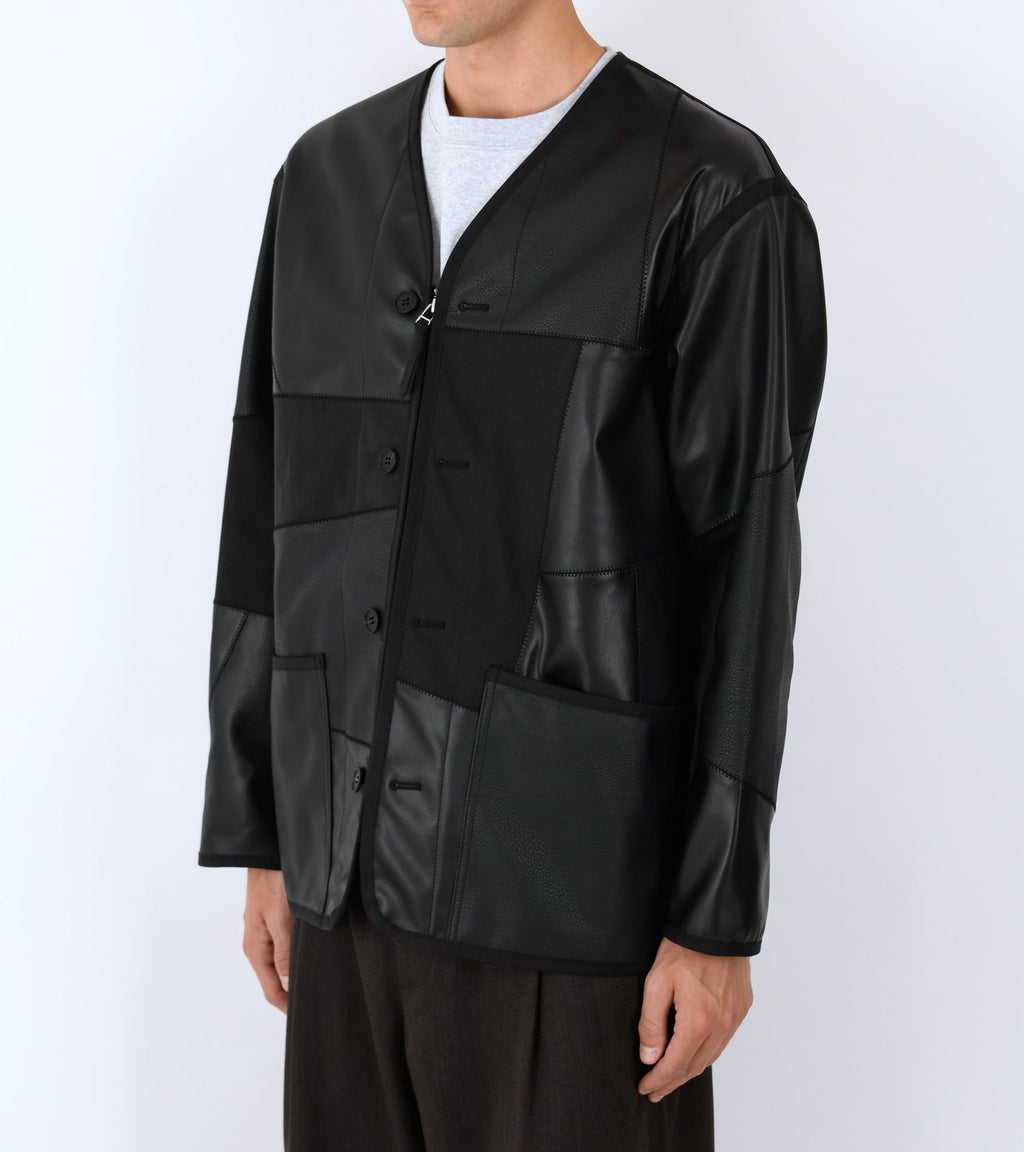 Patchwork Jacket Black