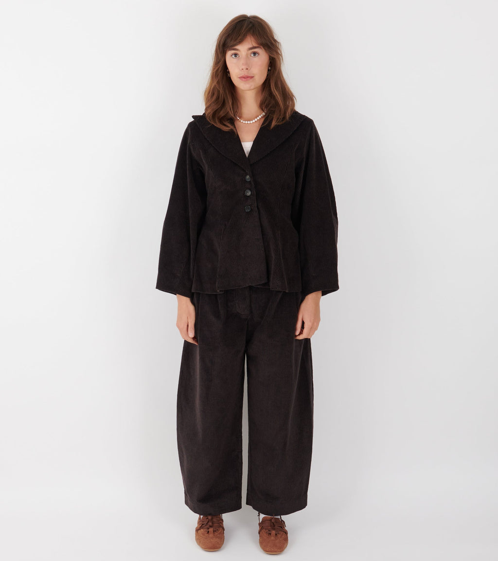 Japanese Two-Tone Corduroy Robyn Trouser Taupes