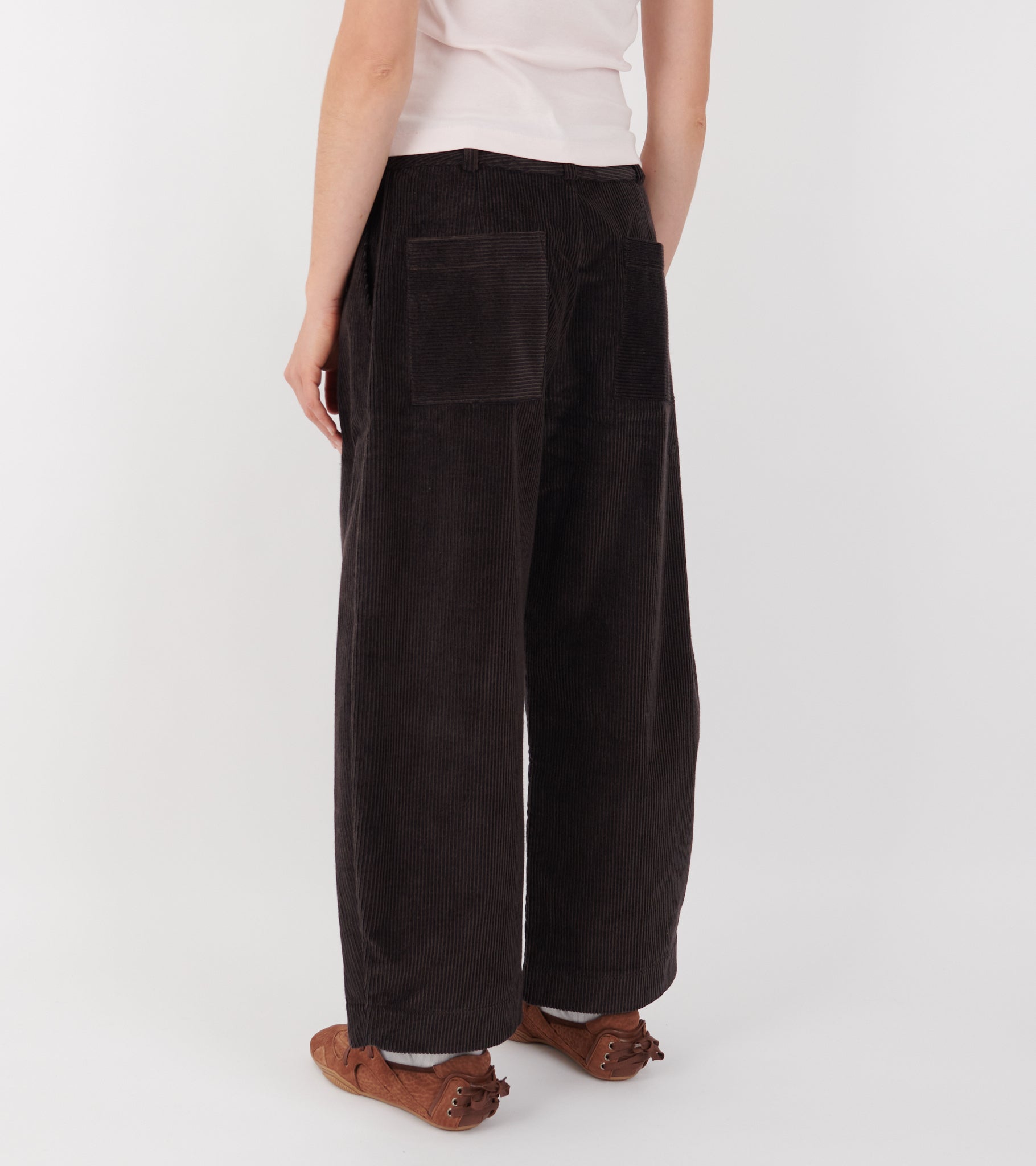 Japanese Two-Tone Corduroy Robyn Trouser Taupes