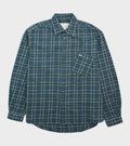 Relaxed Plaid Check Overshirt Green/Blue Mix