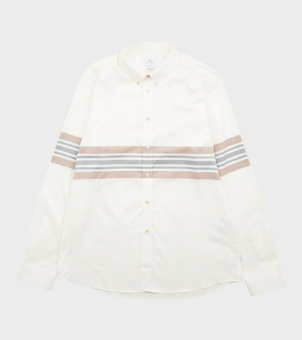 Striped Shirt White/Beige/Navy