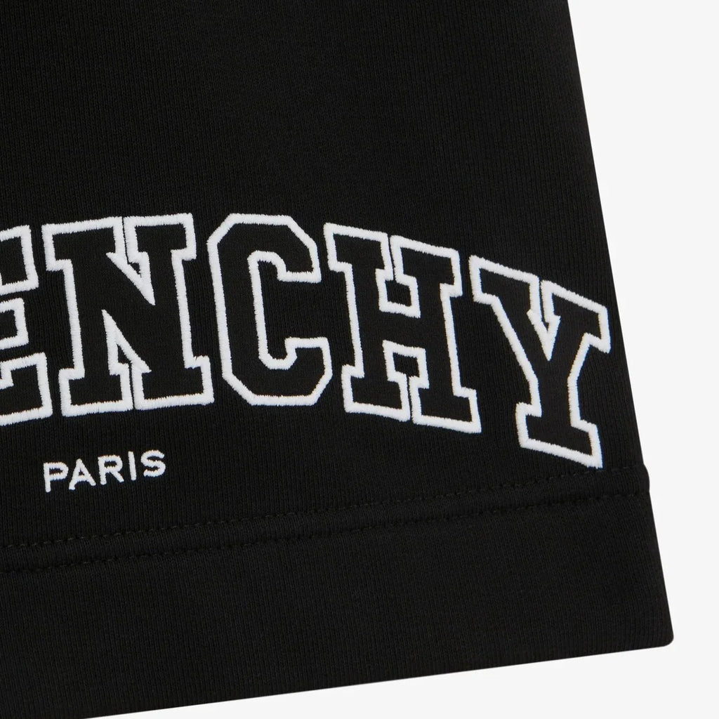 Givenchy Black Embroidered Logo Sweatshorts