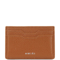 Amiri Brown Leather Logo Cardholder