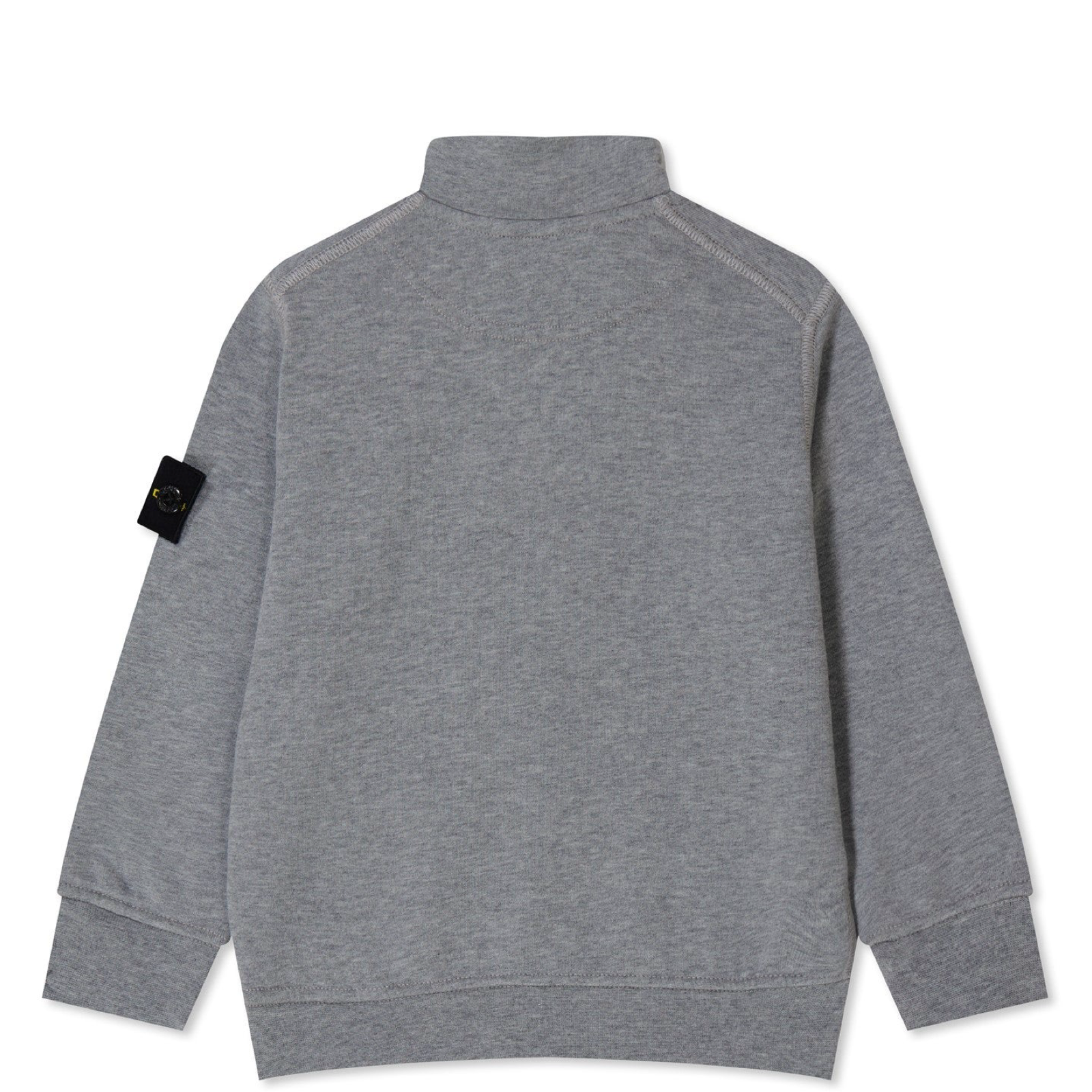 Stone Island Junior Grey 1/4 Zip Sweatshirt