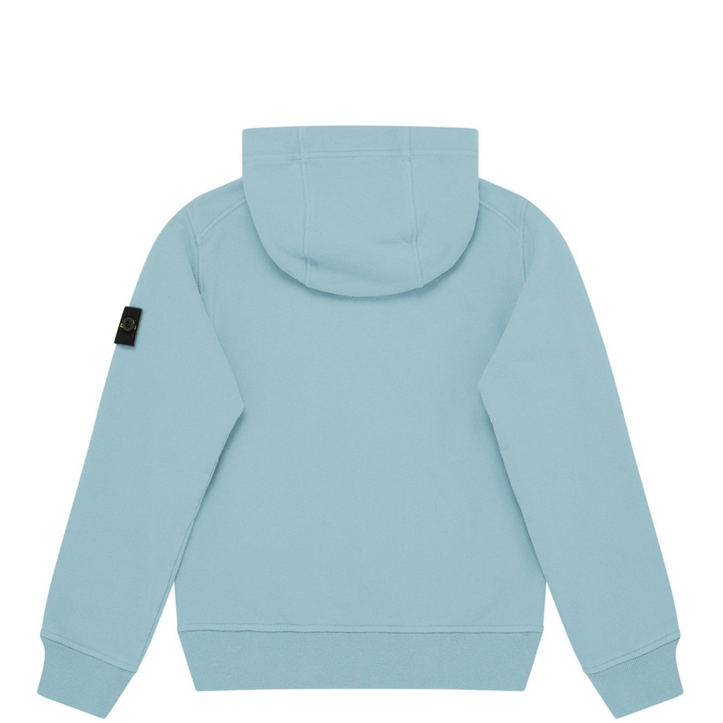 Stone Island Junior Aqua Zip Up Hoodie