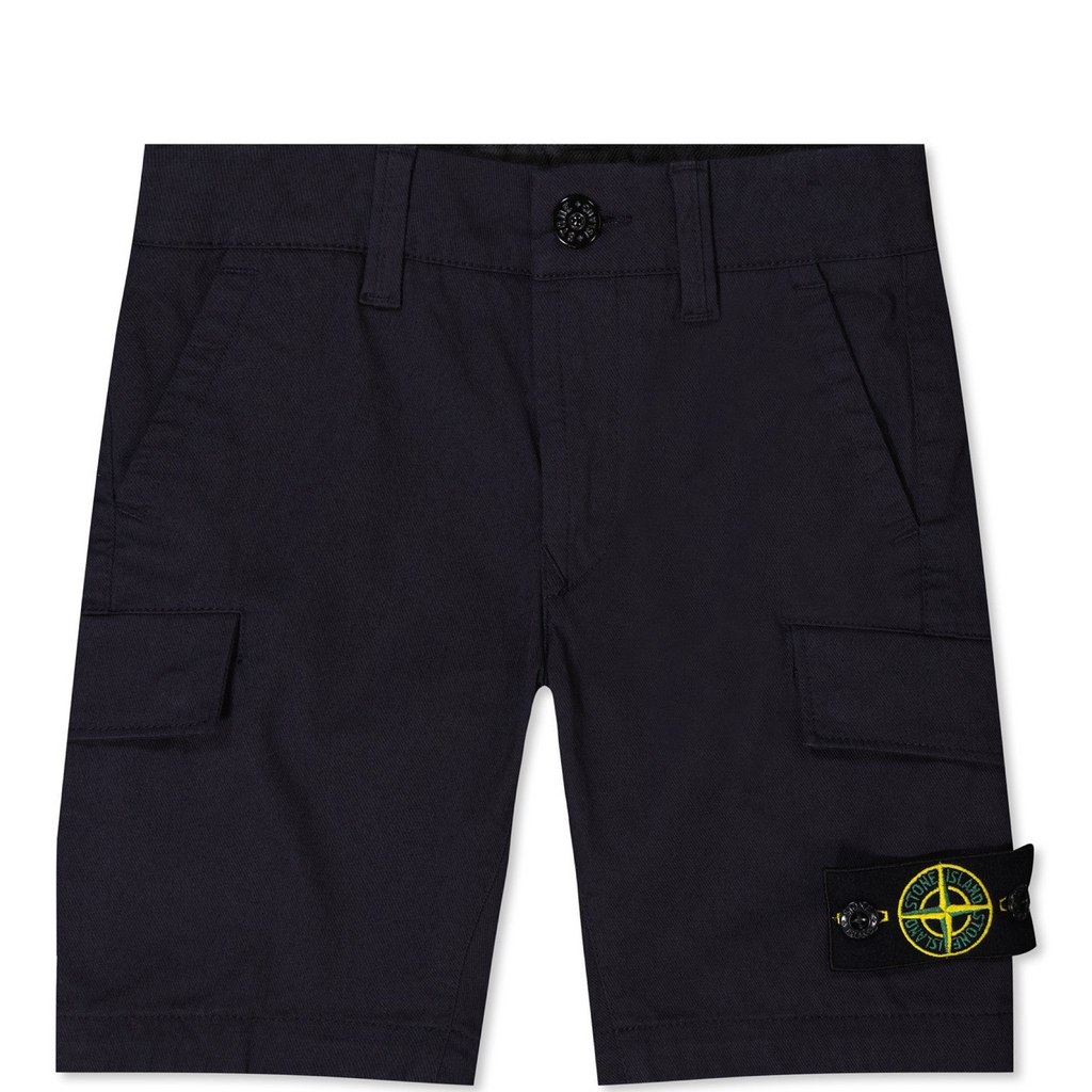 Stone Island Junior Navy Cargo Bermuda Shorts
