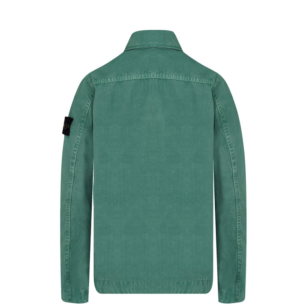 Stone Island Junior Zip Canvas Overshirt
