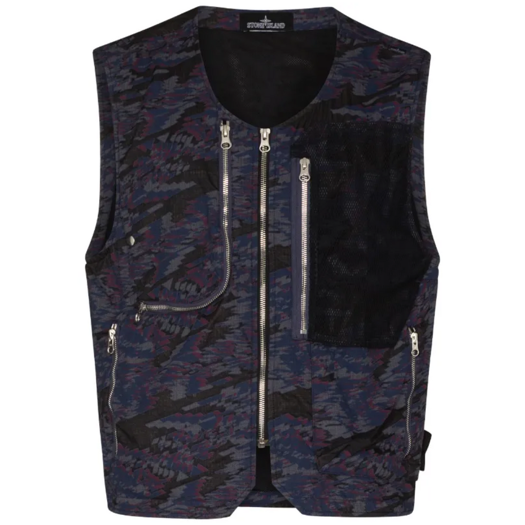 Stone Island Shadow Project Blue Utility Vest