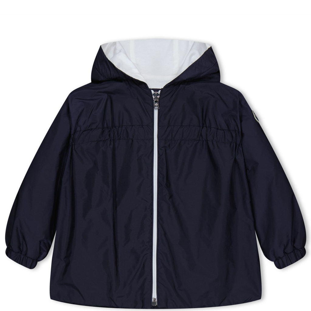 Girls Moncler Navy Raka Hooded Jacket
