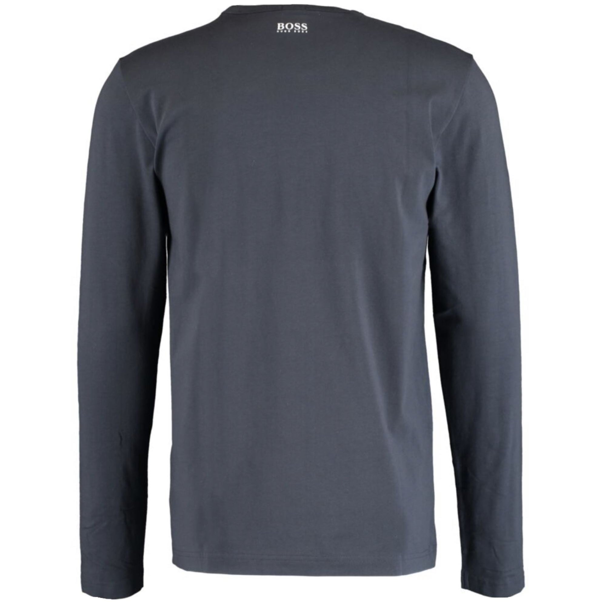 Hugo Boss Navy Printed Long Sleeve T-Shirt