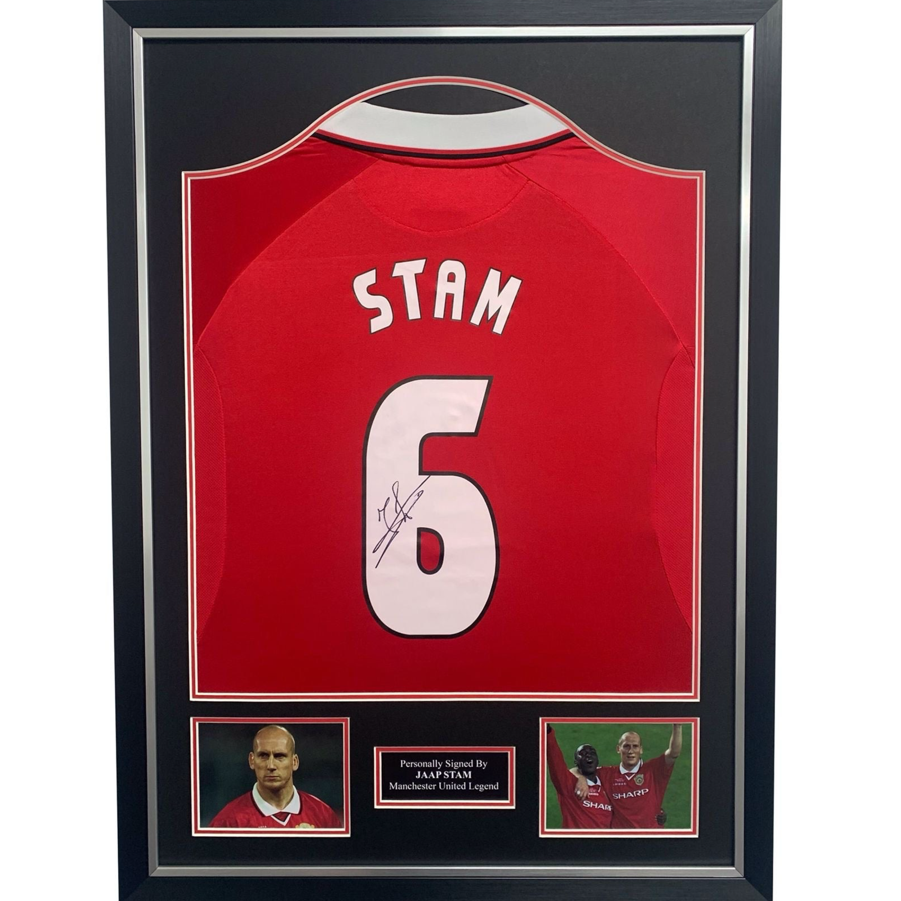 Jaap Stam Signed & Framed Shirt