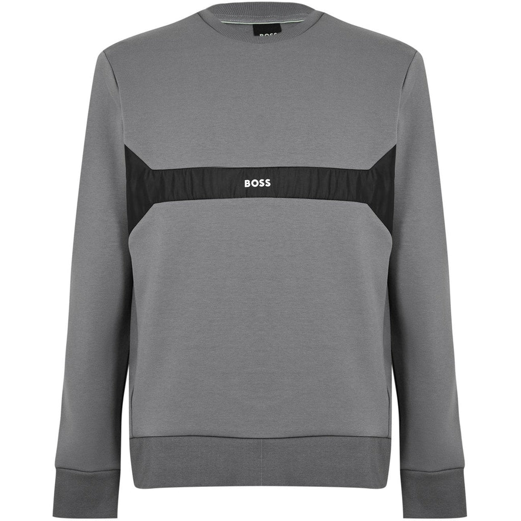 BOSS Grey Small Logo Sweatshirt