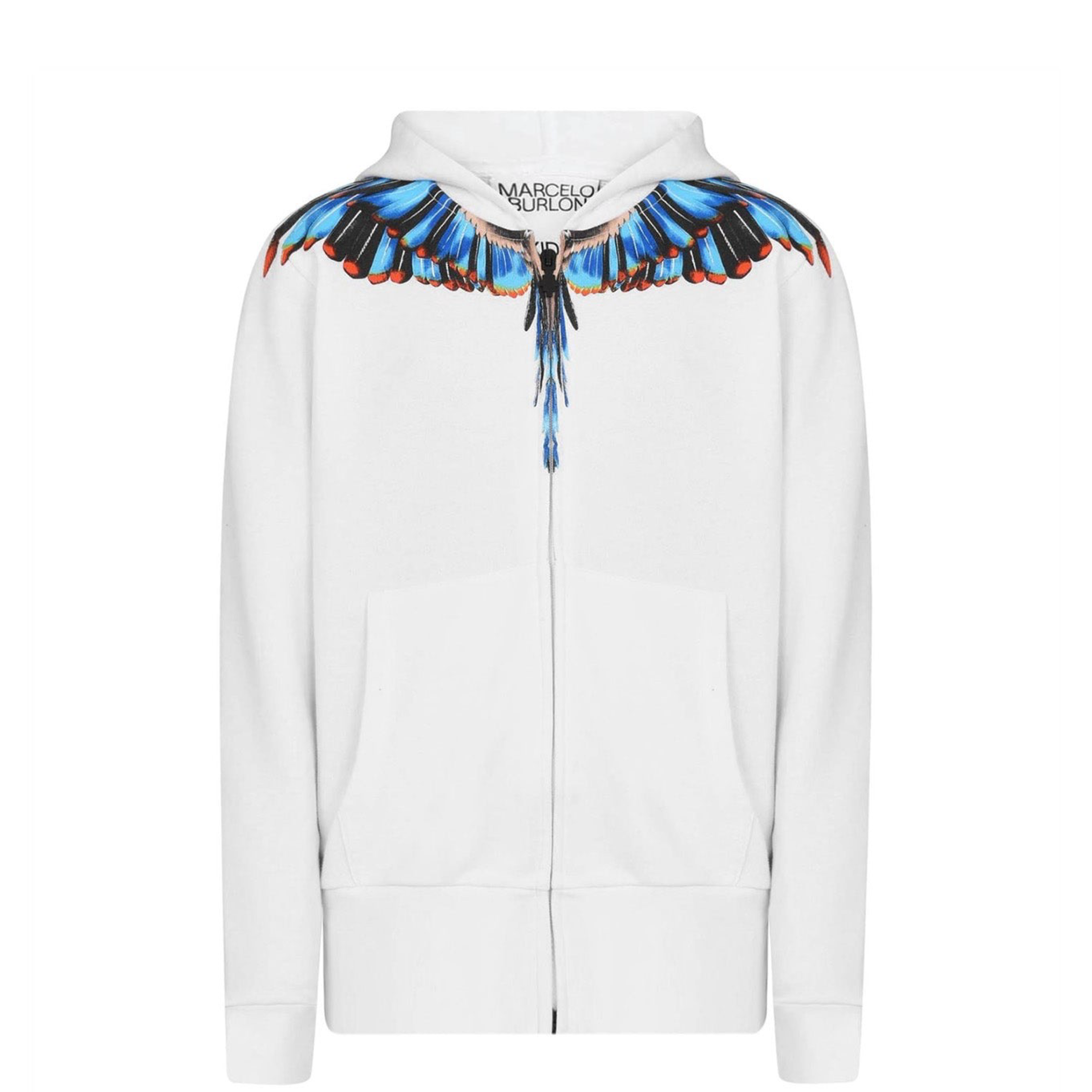 Kids Marcelo Burlon White Hoodie