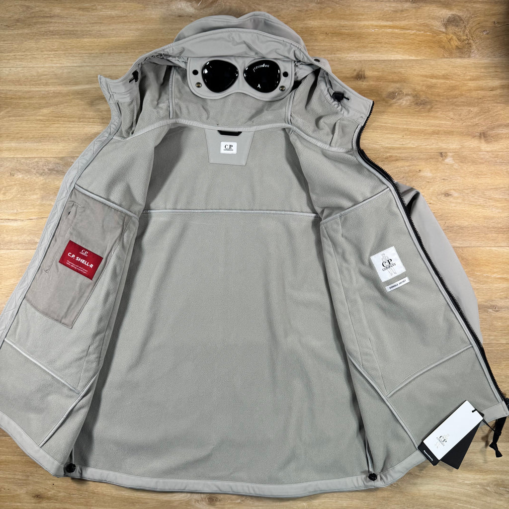 C.P. Company Shell-R Goggle Jacket in London Fog - Grey