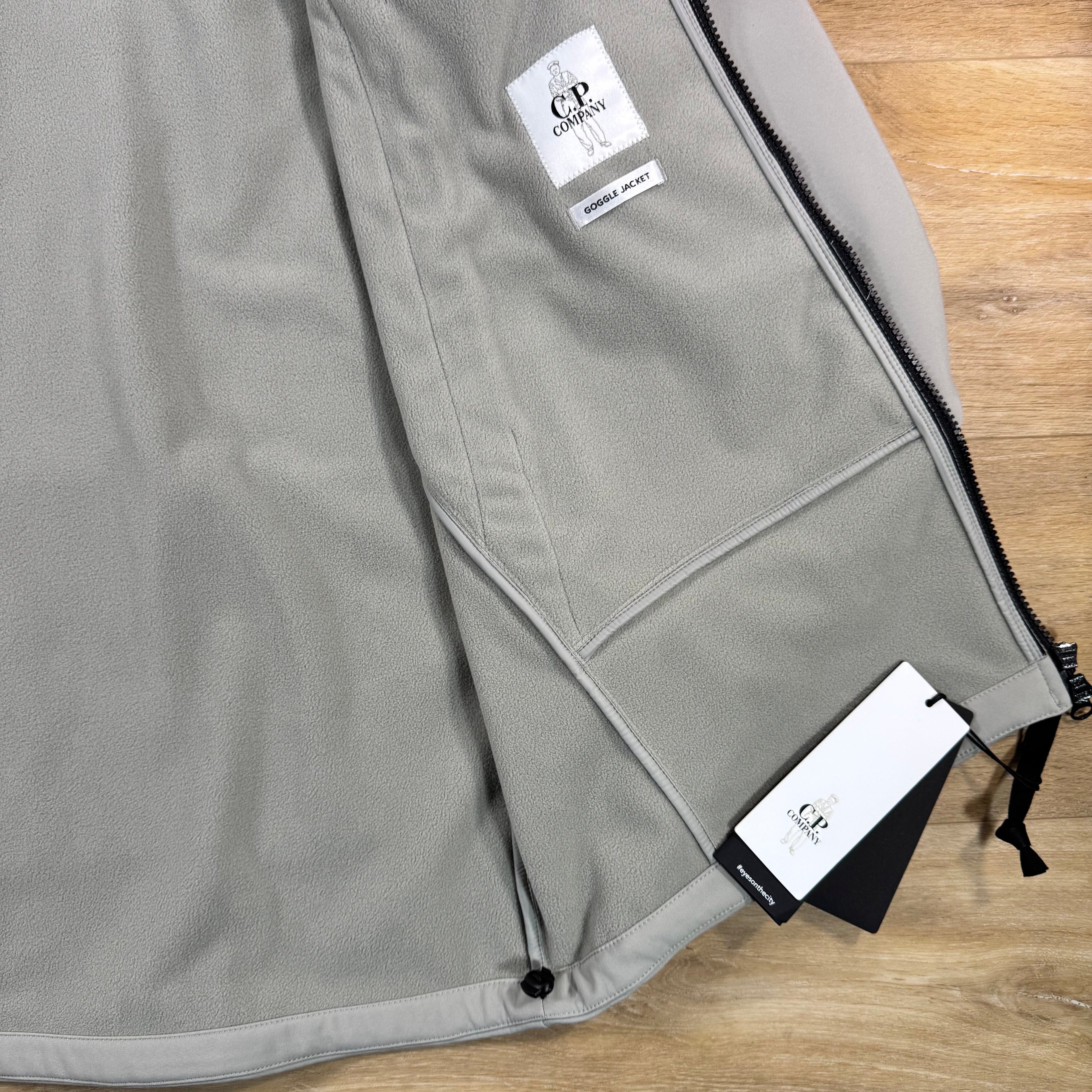 C.P. Company Shell-R Goggle Jacket in London Fog - Grey