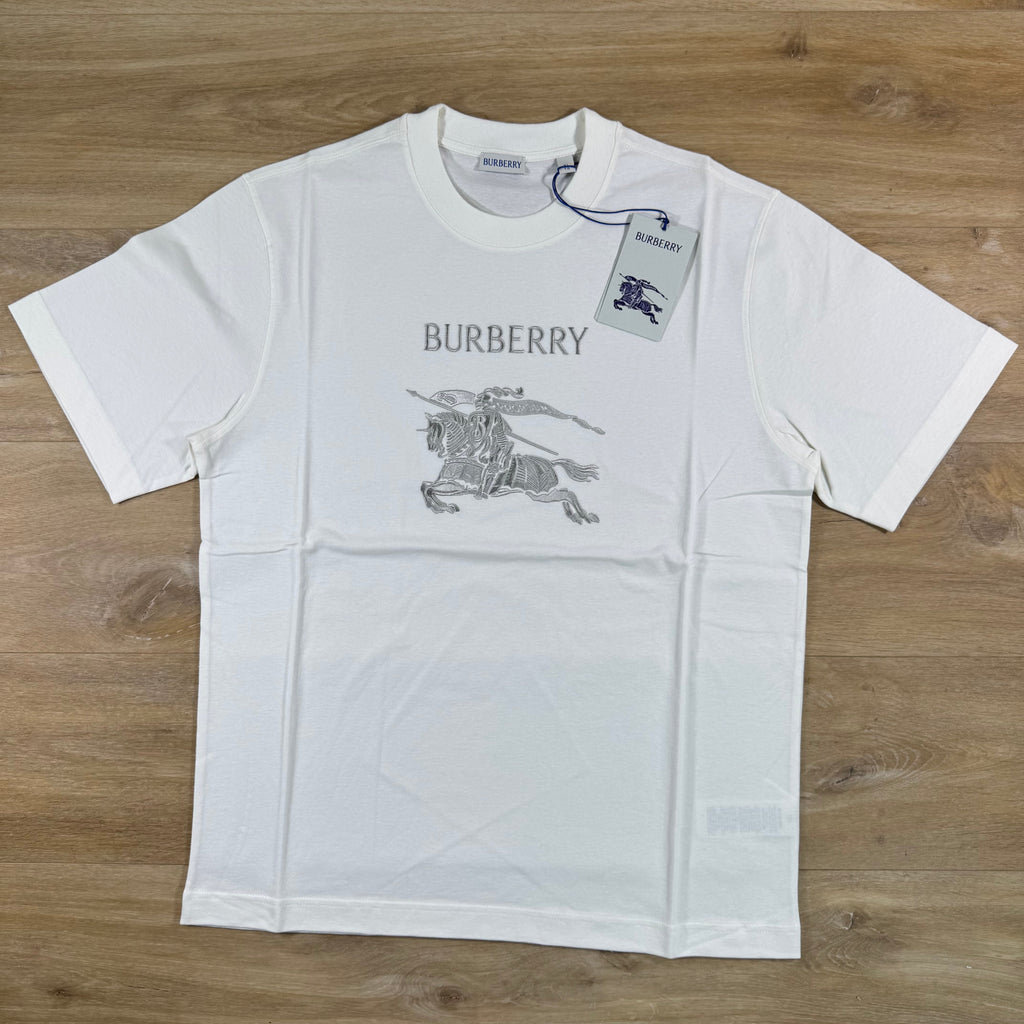 Burberry EKD Seth Knight T-Shirt in Chalk White