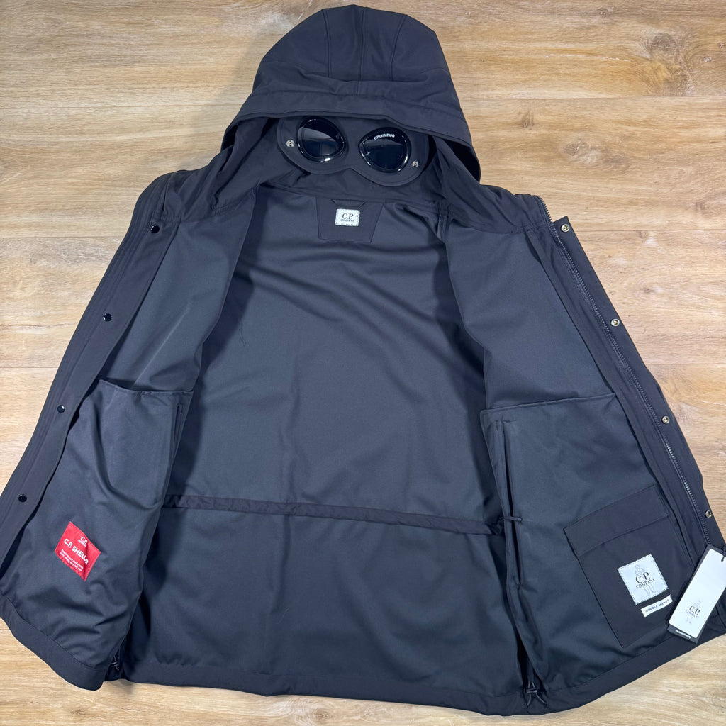 C.P. Company Shell-R Goggle Lens Jacket in Black