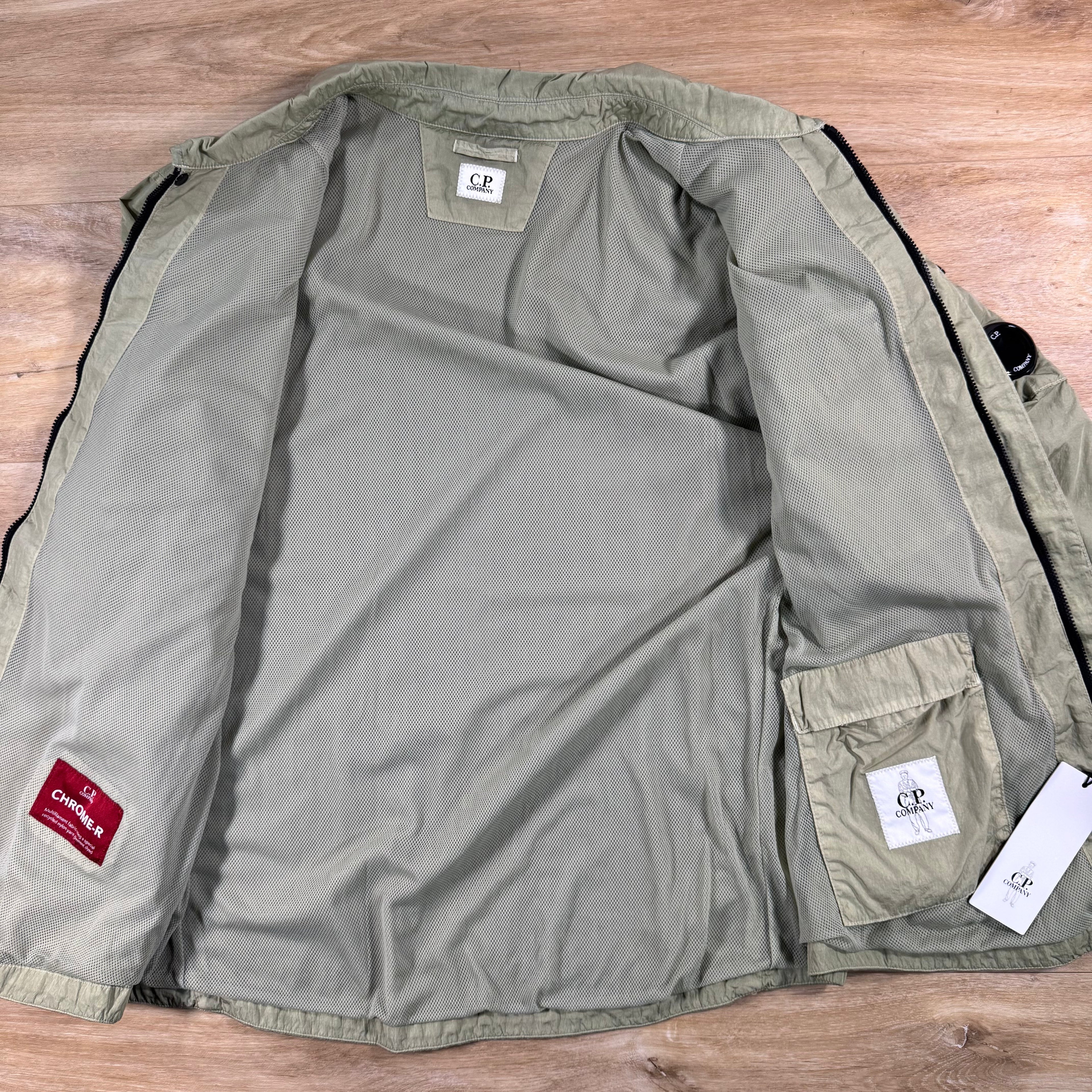 C.P. Company Chrome-R Lens Overshirt in Moss Gray - Green