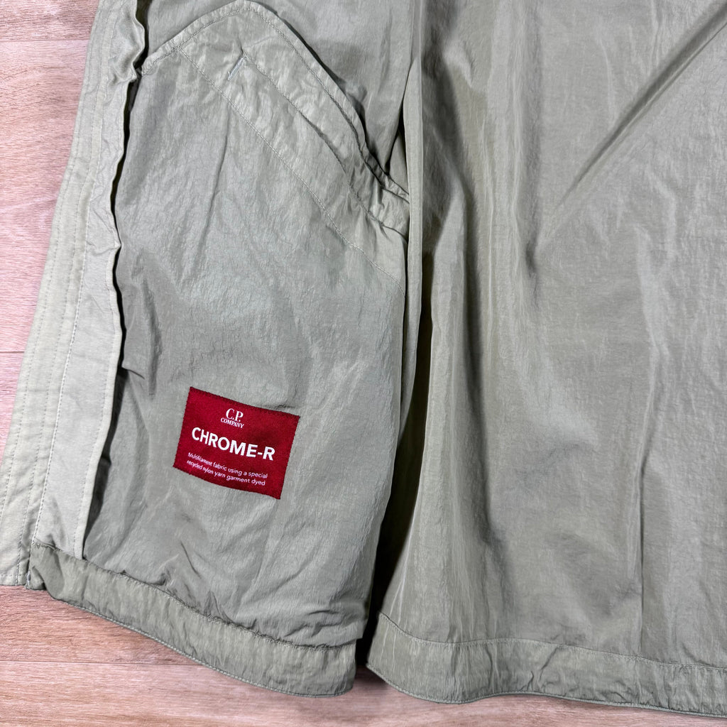 C.P. Company Chrome-R Lens Jacket in Moss Gray - Green