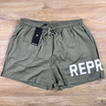 Represent Swim Shorts in Khaki Green