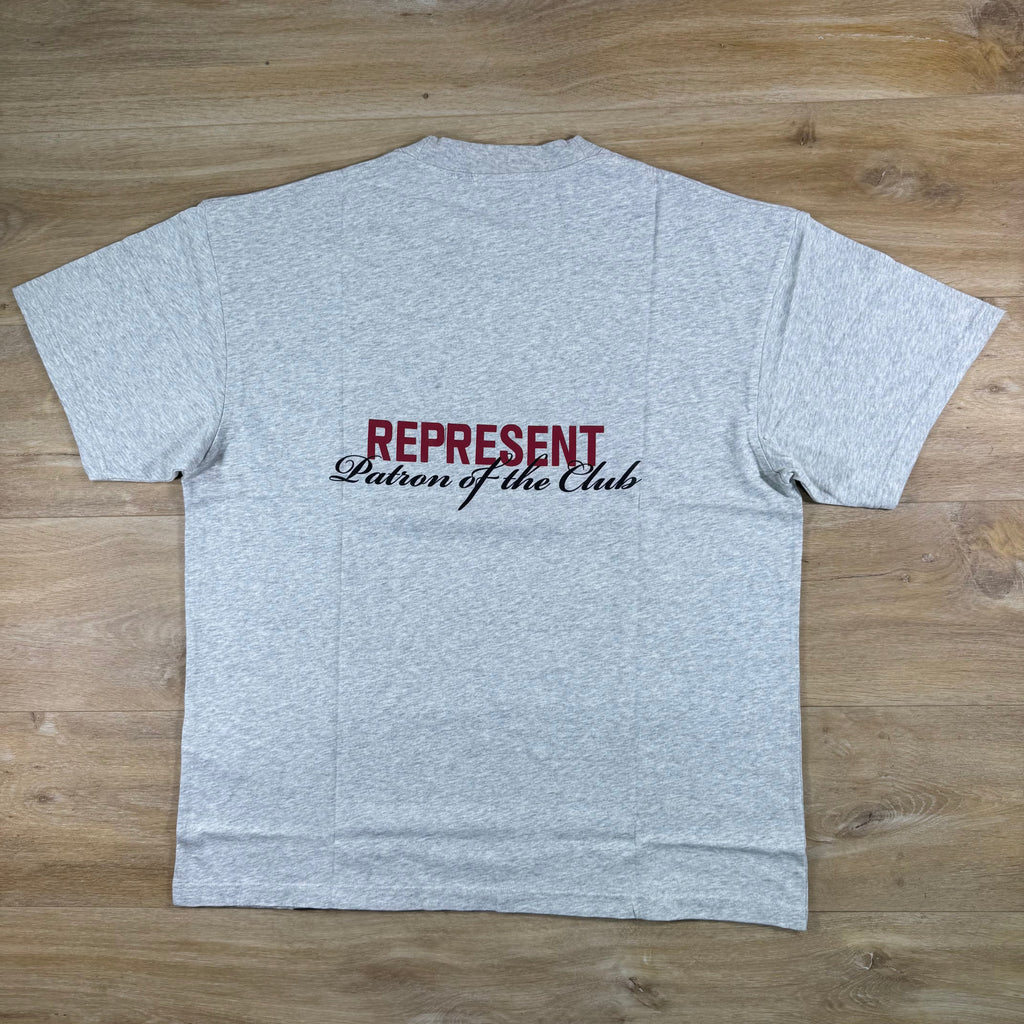 Represent Patron of the Club T-Shirt in Grey Marl