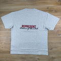 Represent Patron of the Club T-Shirt in Grey Marl