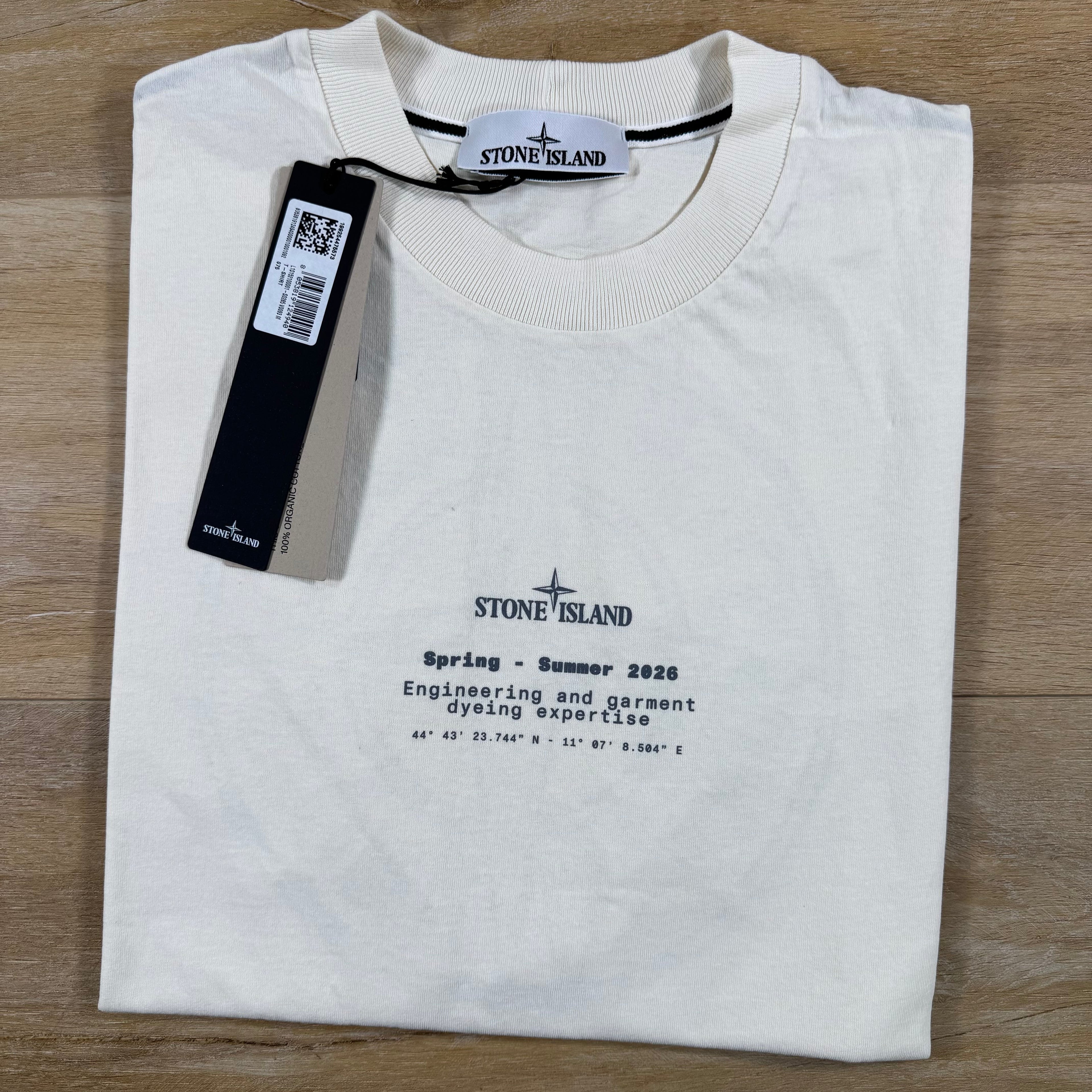 Stone Island Stone Print T-Shirt in Ivory