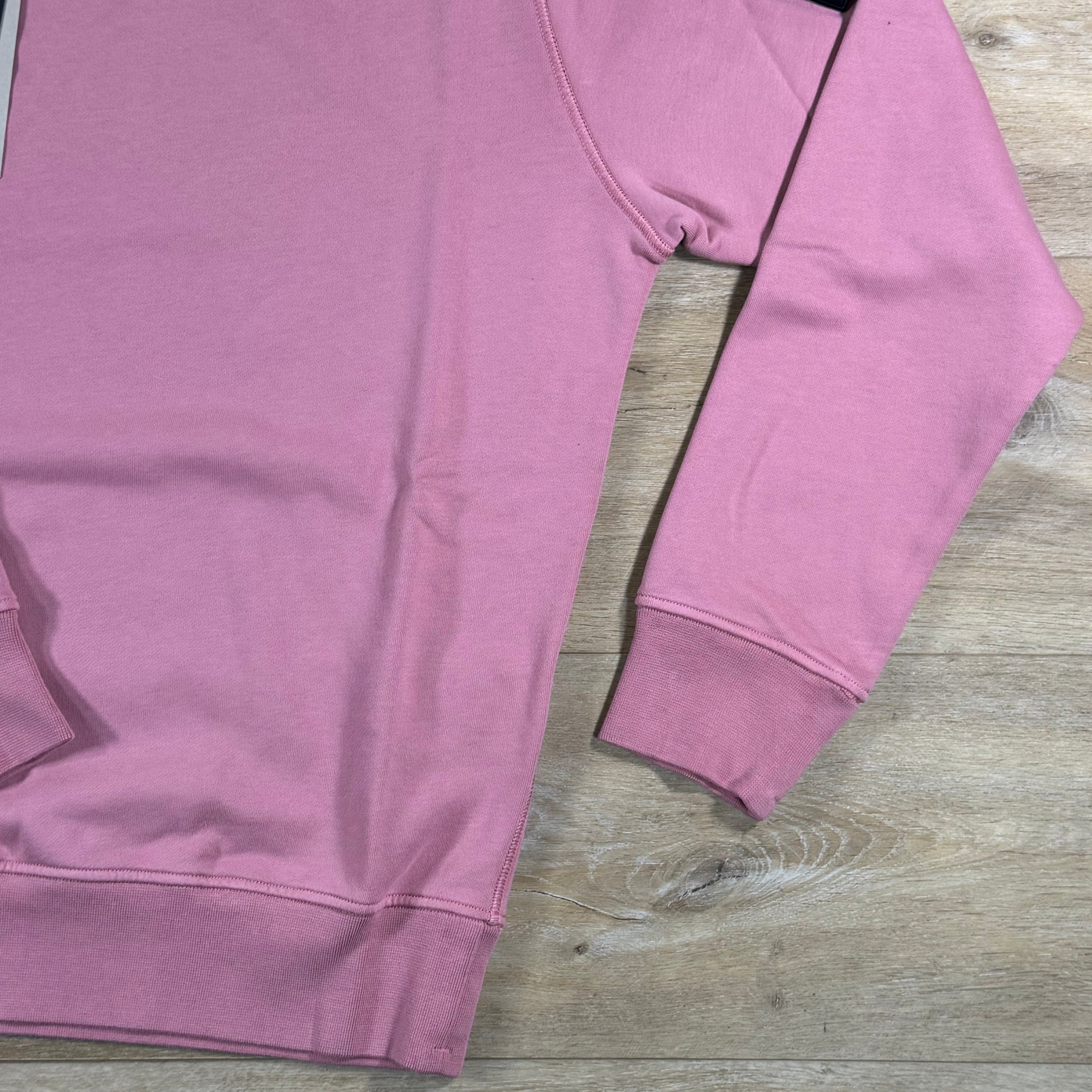 Stone Island Crewneck Fleece Sweatshirt in Oleander Pink
