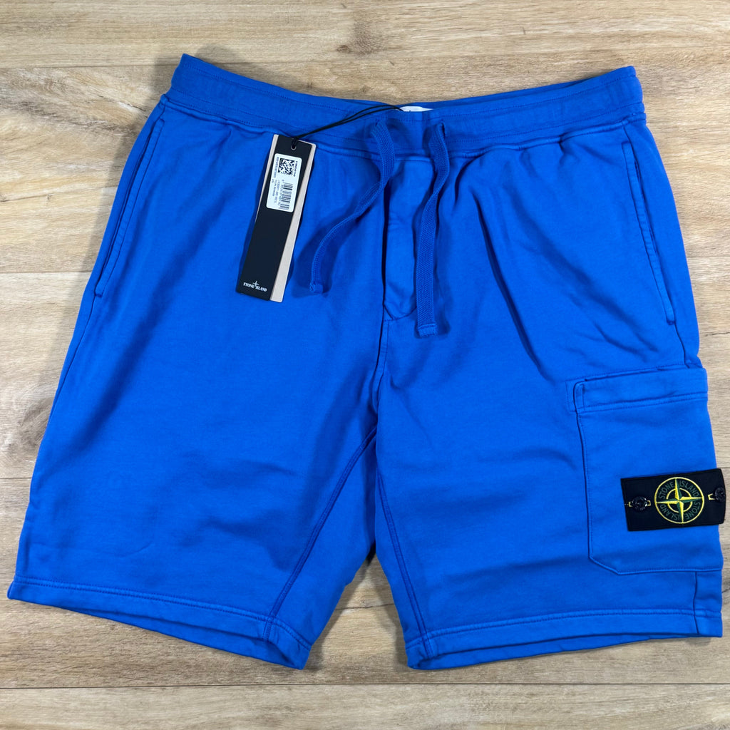 Stone Island Fleece Bermuda Shorts in Bright Blue