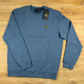 Lyle & Scott Cotton Crewneck Sweatshirt in Ocean Sky