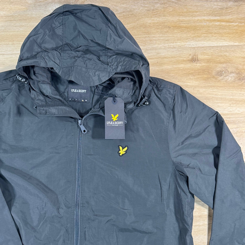 Lyle & Scott Water Resistant Hooded Jacket in Gunmetal