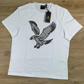 Lyle & Scott Check Eagle T-Shirt in White