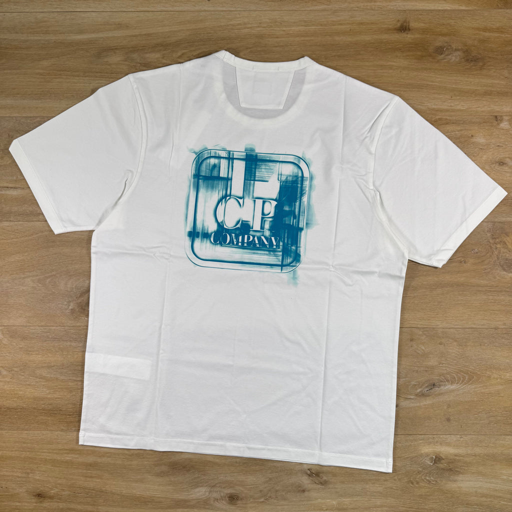 C.P. Company Metropolis Series Reverse Print T-Shirt in Gauze White