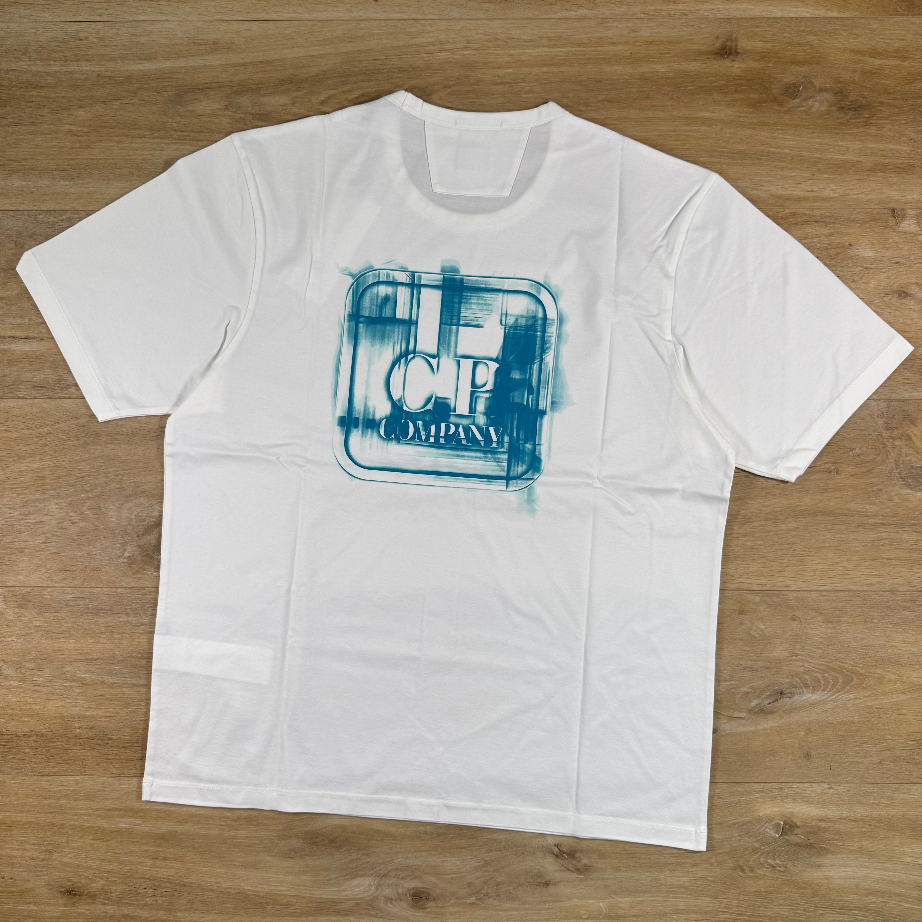 C.P. Company Metropolis Series Reverse Print T-Shirt in Gauze White