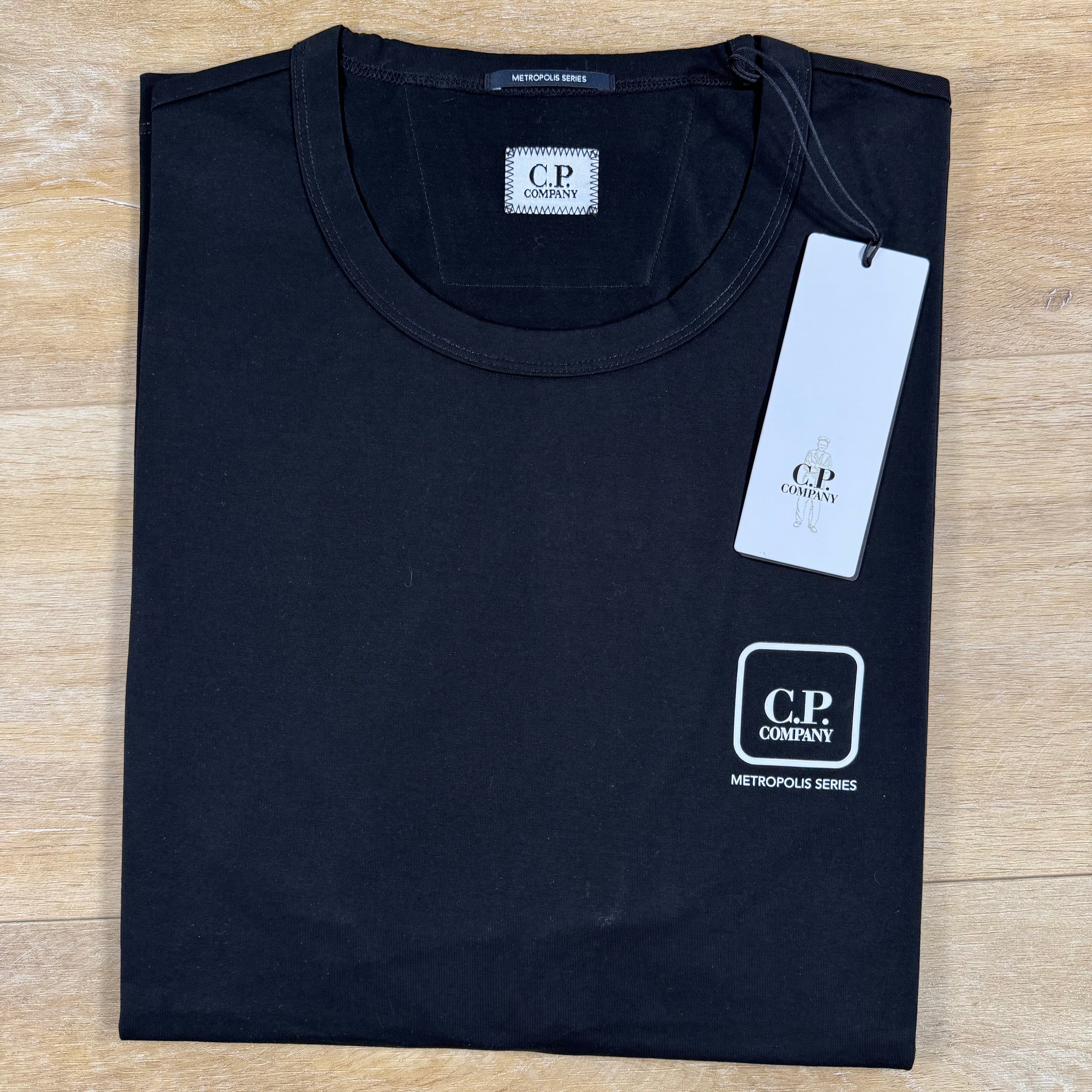 C.P. Company Metropolis Series Reverse Print T-Shirt in Black