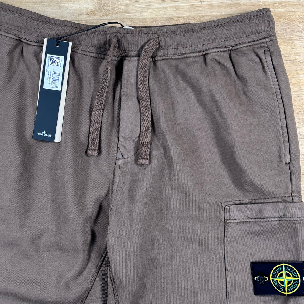 Stone Island Fleece Bermuda Shorts in Umber - Brown