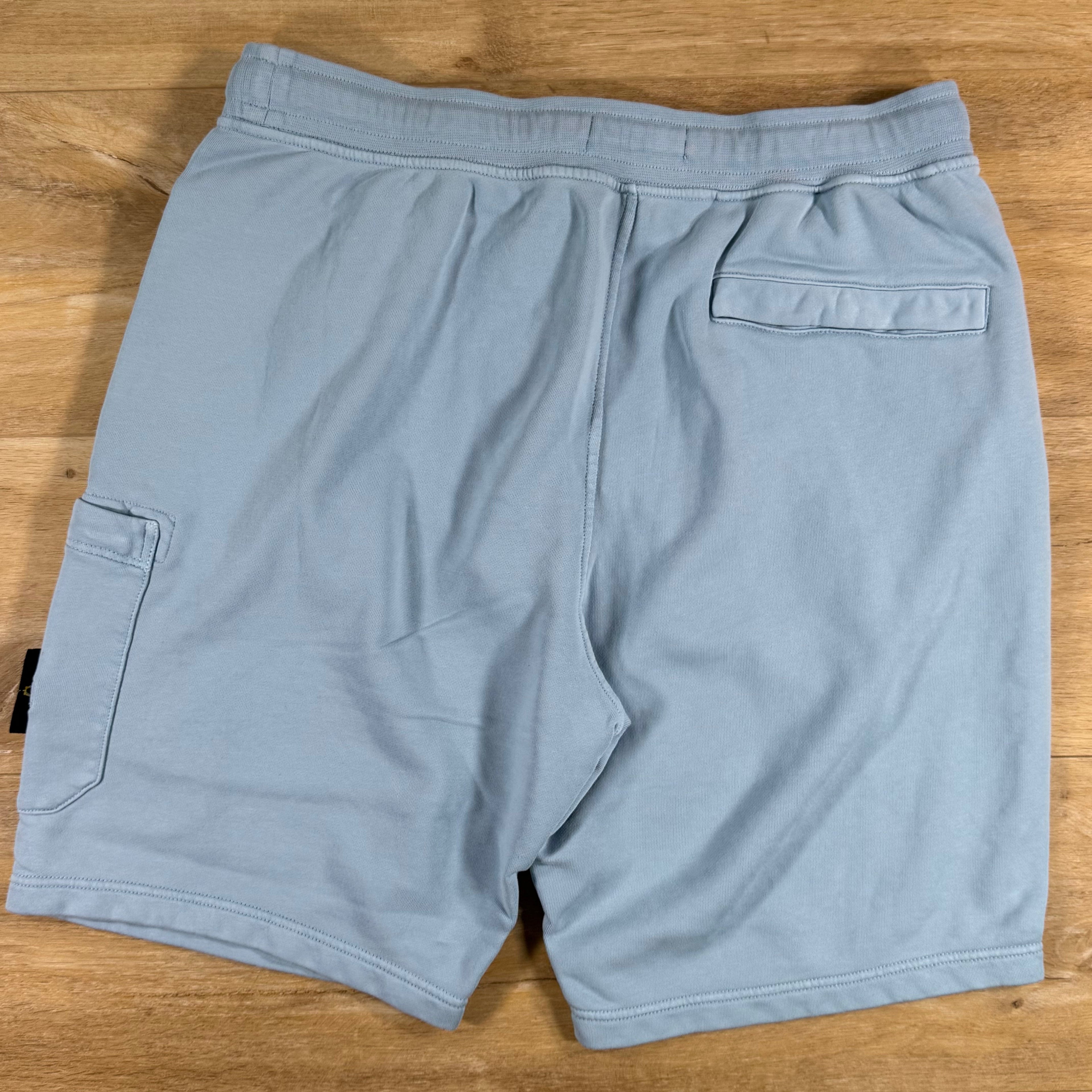 Stone Island Fleece Bermuda Shorts in Dust Blue