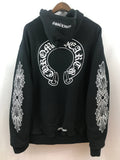 CHROME HEARTS FUCK YOU THERMAL ZIP UP HOODIE BLACK