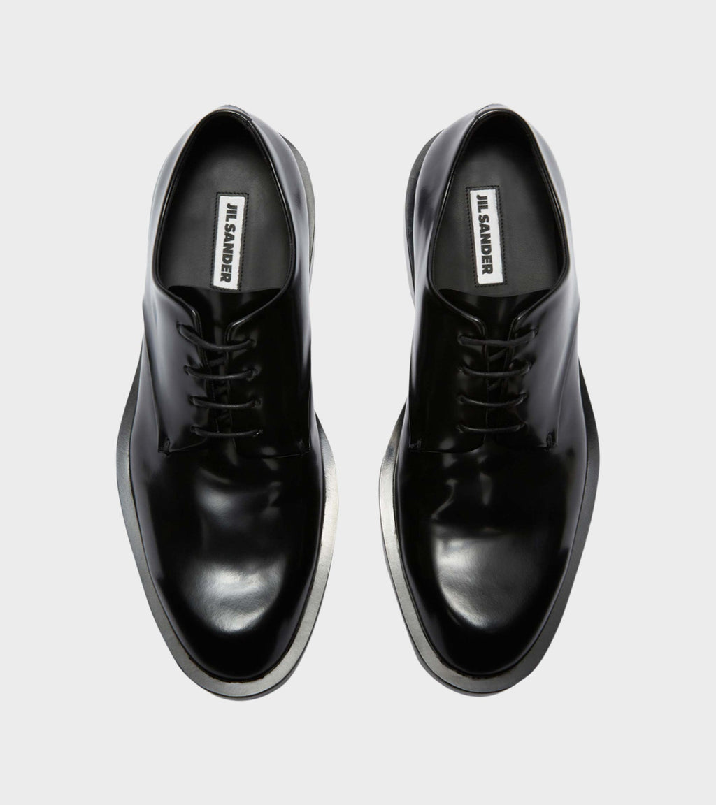 Leather Lace-up Shoe Black