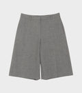 Open Wool Canvas Trousers Grey