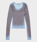 Java Blouse Light Blue/Brown