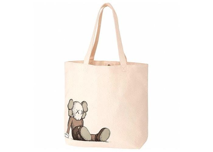 KAWS x Uniqlo Holiday Tote Bag Natural