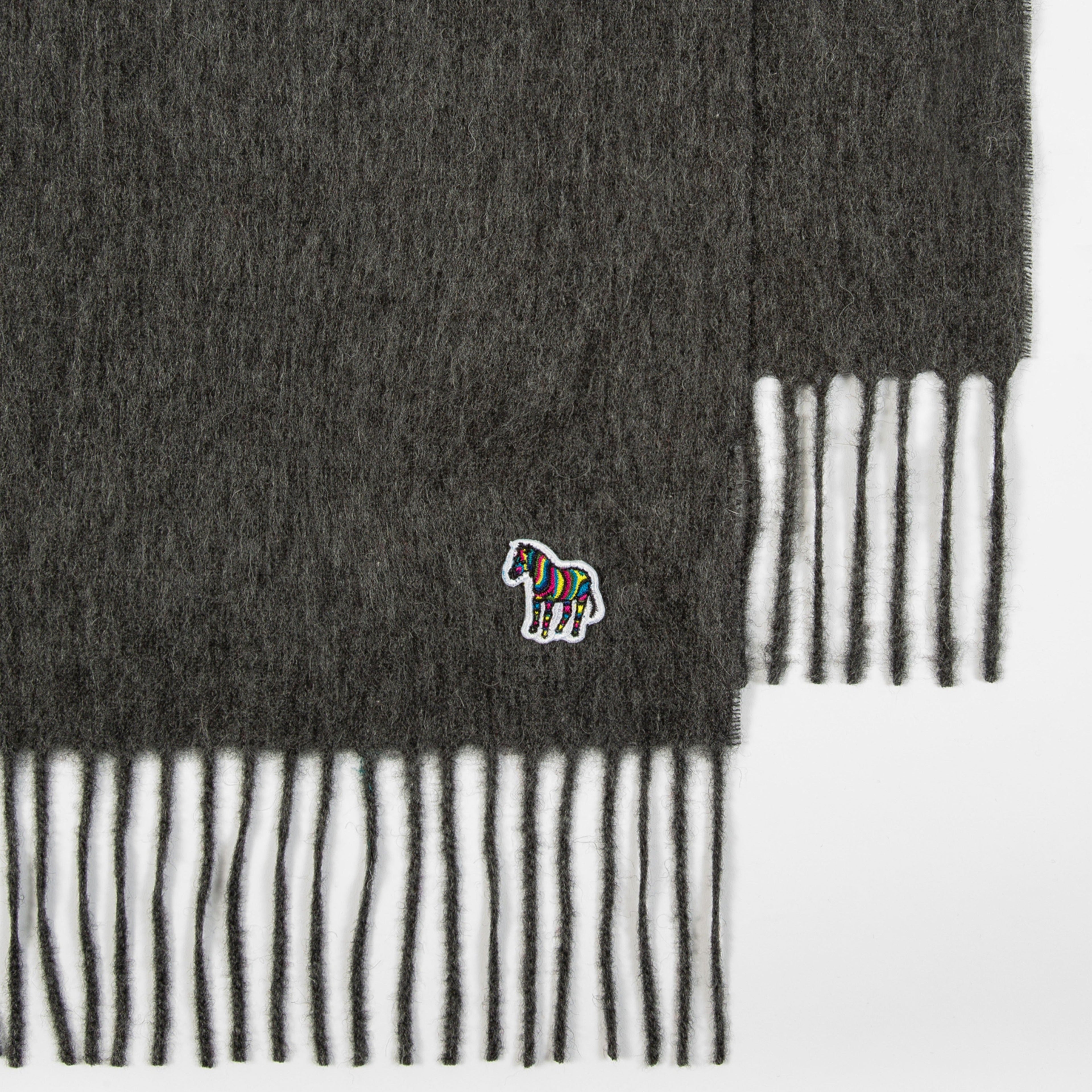 Paul Smith Grey Lambswool Scarf