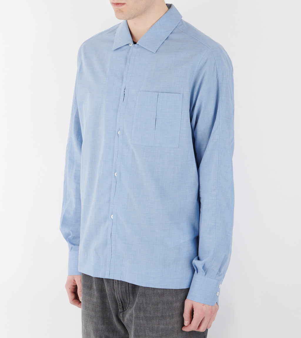 Lightweight Cotton Shirt Dusty Light Blue