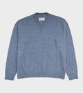 Pile Knit Sweater Blue